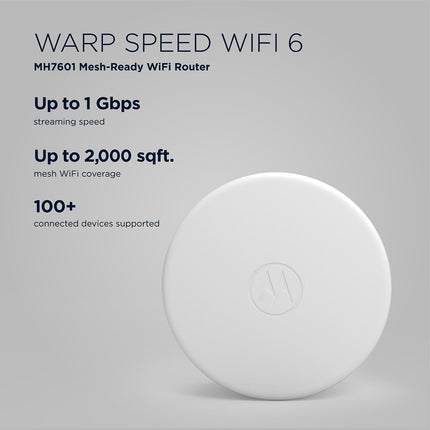 Motorola WiFi 6 Mesh Router System, 1.8 Gbps speed | mh7600