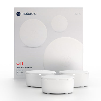 Motorola WiFi 6 Mesh Router System, 3.0 Gbps speed | q11